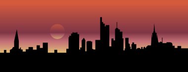 Frankfurt skyline clipart