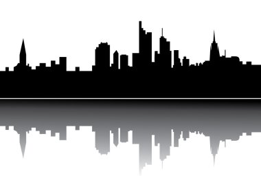 Frankfurt skyline clipart