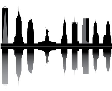 New york skyline clipart