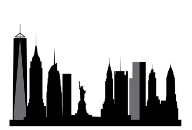 New york skyline clipart