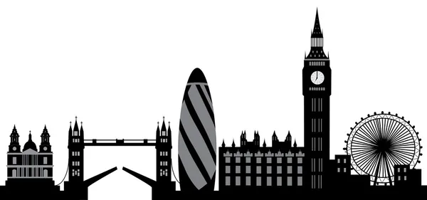 Londra silüeti — Stok Vektör
