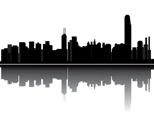 Skyline de Hong kong — Image vectorielle