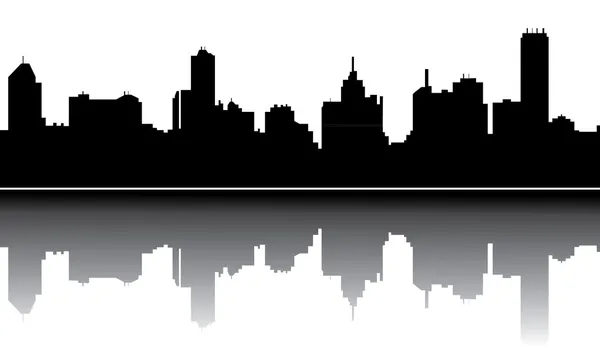 Melbourne-i skyline — Stock Vector