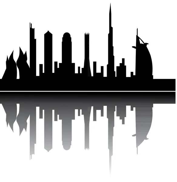 Panoramę Dubaju — Wektor stockowy