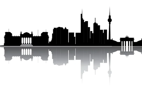 Berlins skyline — Stock vektor