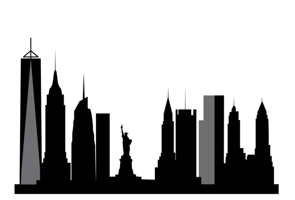 Skyline di New York — Vettoriale Stock