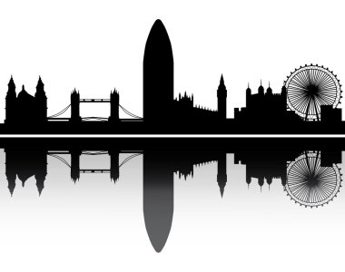 London skyline clipart