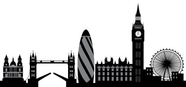 London skyline clipart