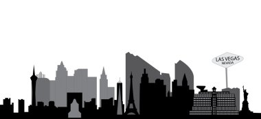 Las vegas skyline clipart