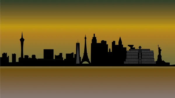 Skyline de Las vegas — Image vectorielle