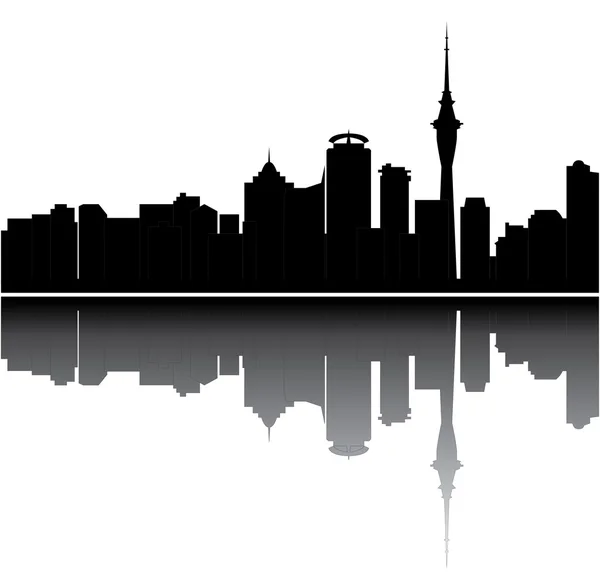 Skyline von Auckland — Stockvektor