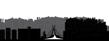 Sao Paulo skyline clipart