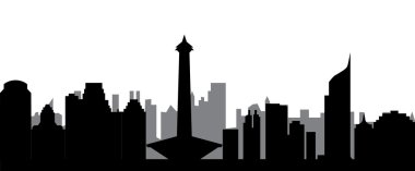 Jakarta skyline clipart