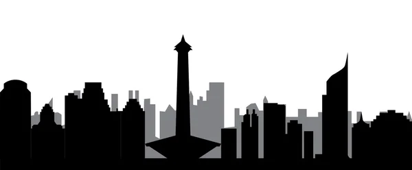 Jakarta skyline — Stock Vector