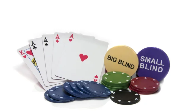 A négy ász póker — Stock Fotó