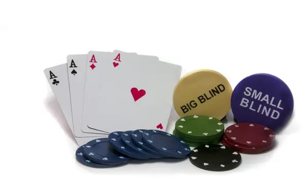 Cztery asy pokera — Zdjęcie stockowe