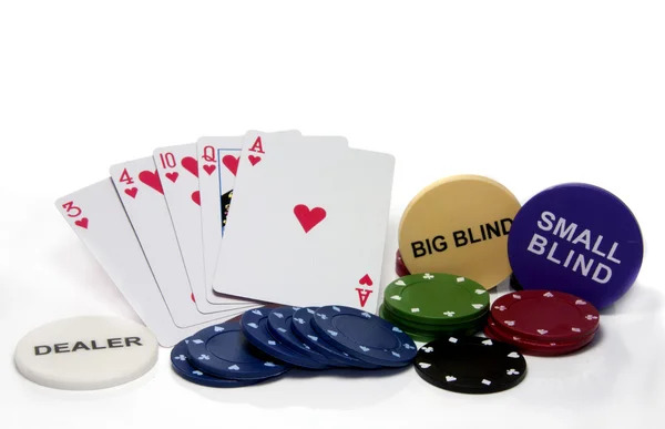 Kolor serca w pokera — Zdjęcie stockowe