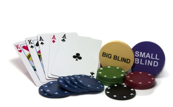 Volles Haus im Poker — Stockfoto