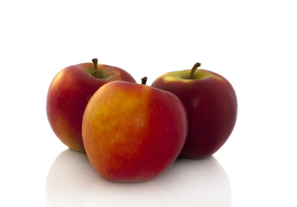 Trzy czerwone appels — Zdjęcie stockowe