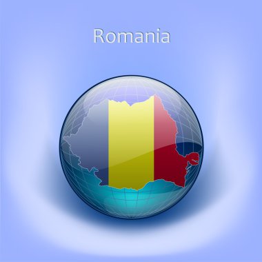 Romanya Haritası Globe