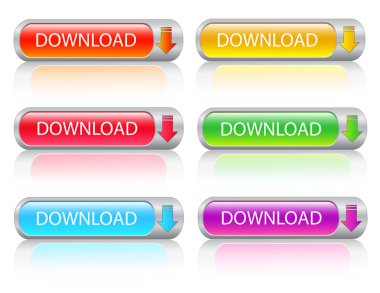 Download buttons clipart