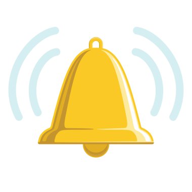 Chiming Golden Bell clipart