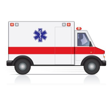 hızlı hareket eden ambulans