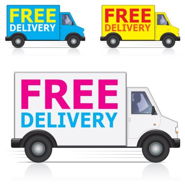 Free Delivery Icons clipart