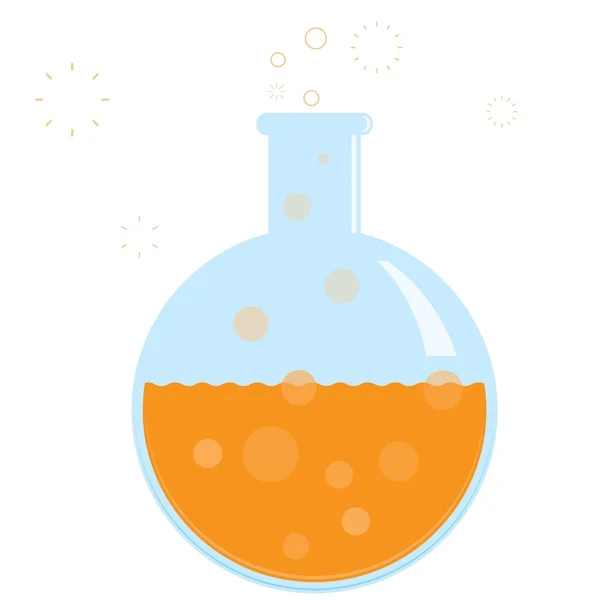 Kabarcıklanma kimya kabı — Stok Vektör