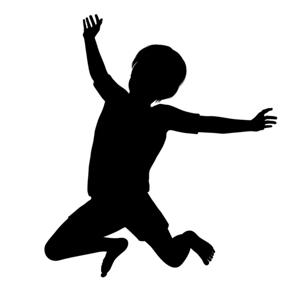 Πηδά το παιδί — Διανυσματικό Αρχείο