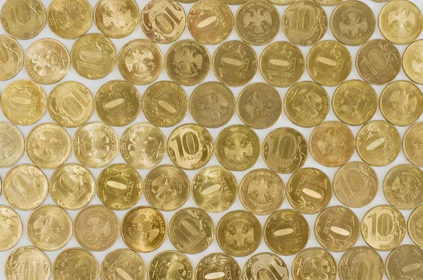 Hintergrund aus Münzen — Stockfoto