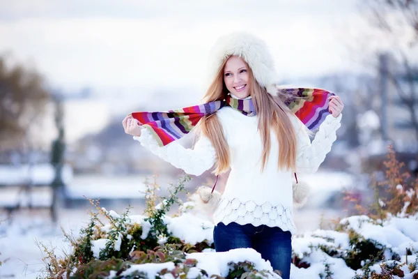 Téli lány — Stock Fotó
