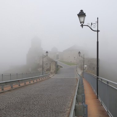 Kamenets-Podolsky in fog clipart