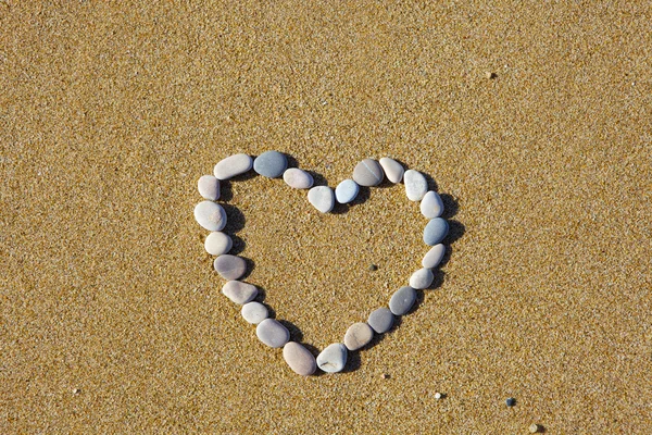 Heart from stones — Stock Photo, Image
