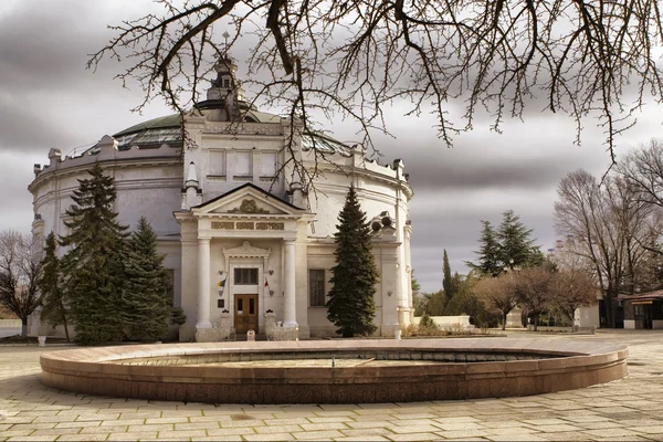 Budova "panorama" Sevastopol — Stock fotografie