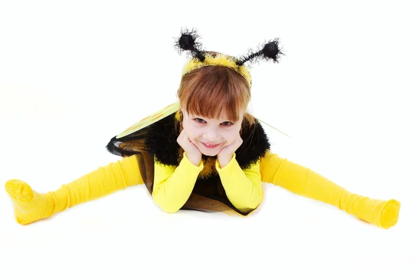 Girl in bee dress — Stock Photo, Image