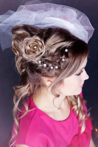 Girl hairstyle — Stock fotografie