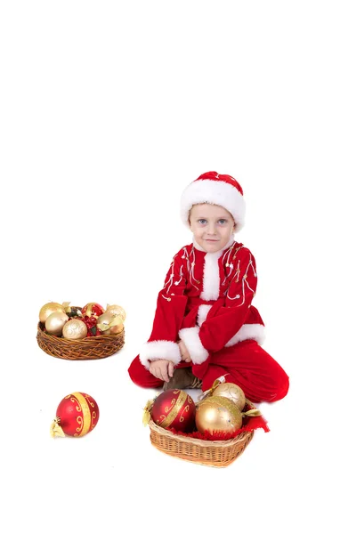 Çocuk oyuncakları ile yılbaşı elbiseleri — Stok fotoğraf