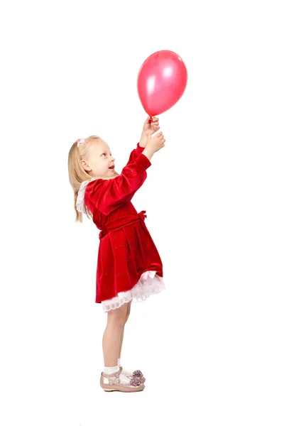 带气球的女孩 — 图库照片