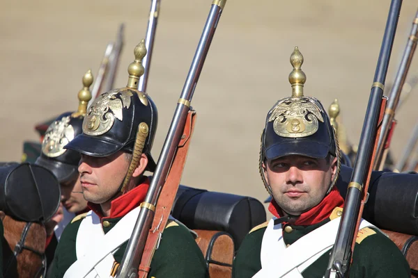 Sevastopol 2011 Eylümü Rus Askerleri 1854 Yılındaki Alma Kırım Savaşı — Stok fotoğraf