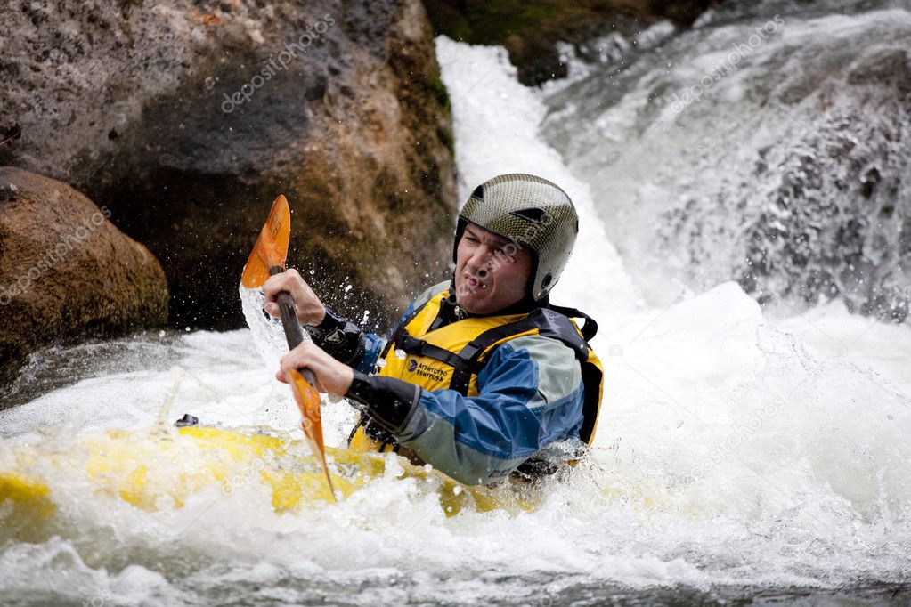 Kayak river racing Stock Editorial Photo © kirill_grekov 9020768