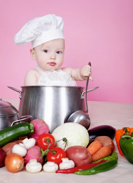 Bebé cocinero — Foto de Stock