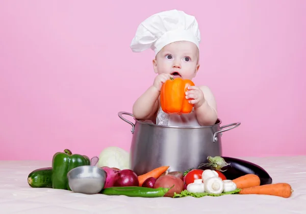 Baby cook — Stock Photo, Image