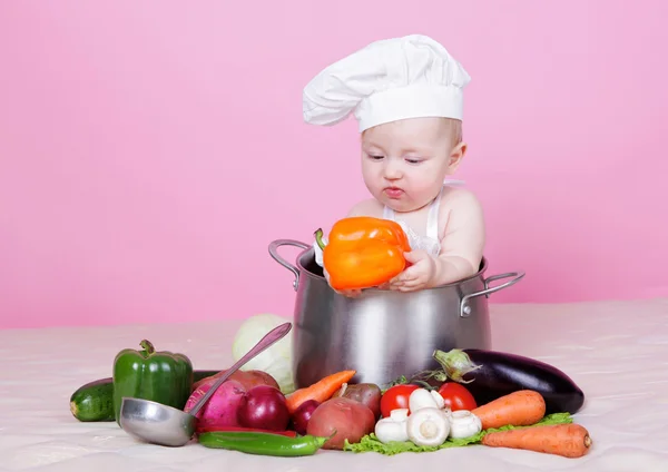 Cozinheiro bebê — Fotografia de Stock