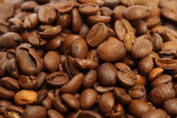 Granos de café Medio nivel de asado — Foto de Stock