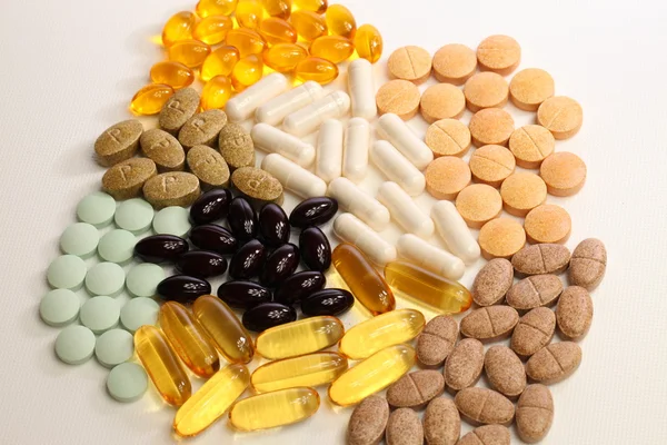 Tabletta tabletta és lágy zselék — Stock Fotó
