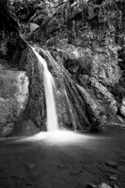 Black and White Waterfall — Stock Photo, Image