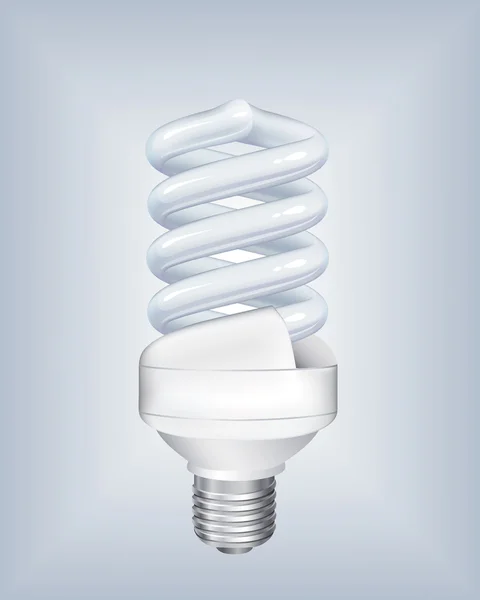 Stock vector Energy saving light bulb