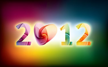 2012 yılı için parlak arka plan