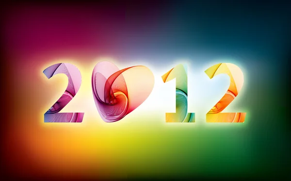 stock image Glowing background for 2012 year